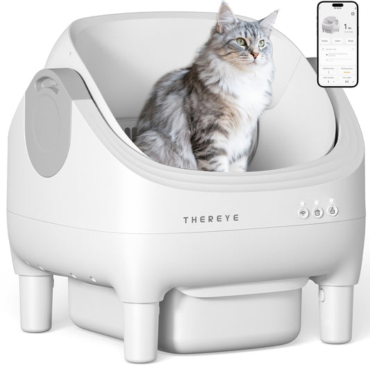 Thereye Open Top Self-Cleaning Cat Litter Box