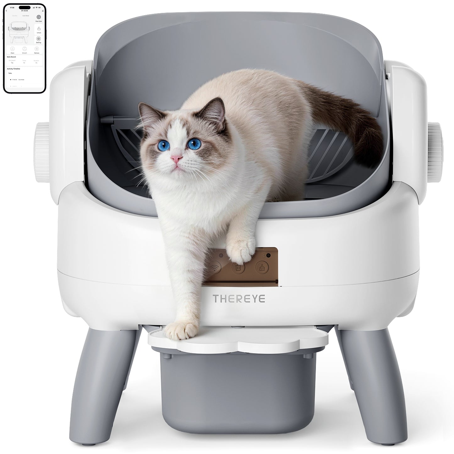 Thereye Open Top Self-Cleaning Cat Litter Box (ER-SC08)
